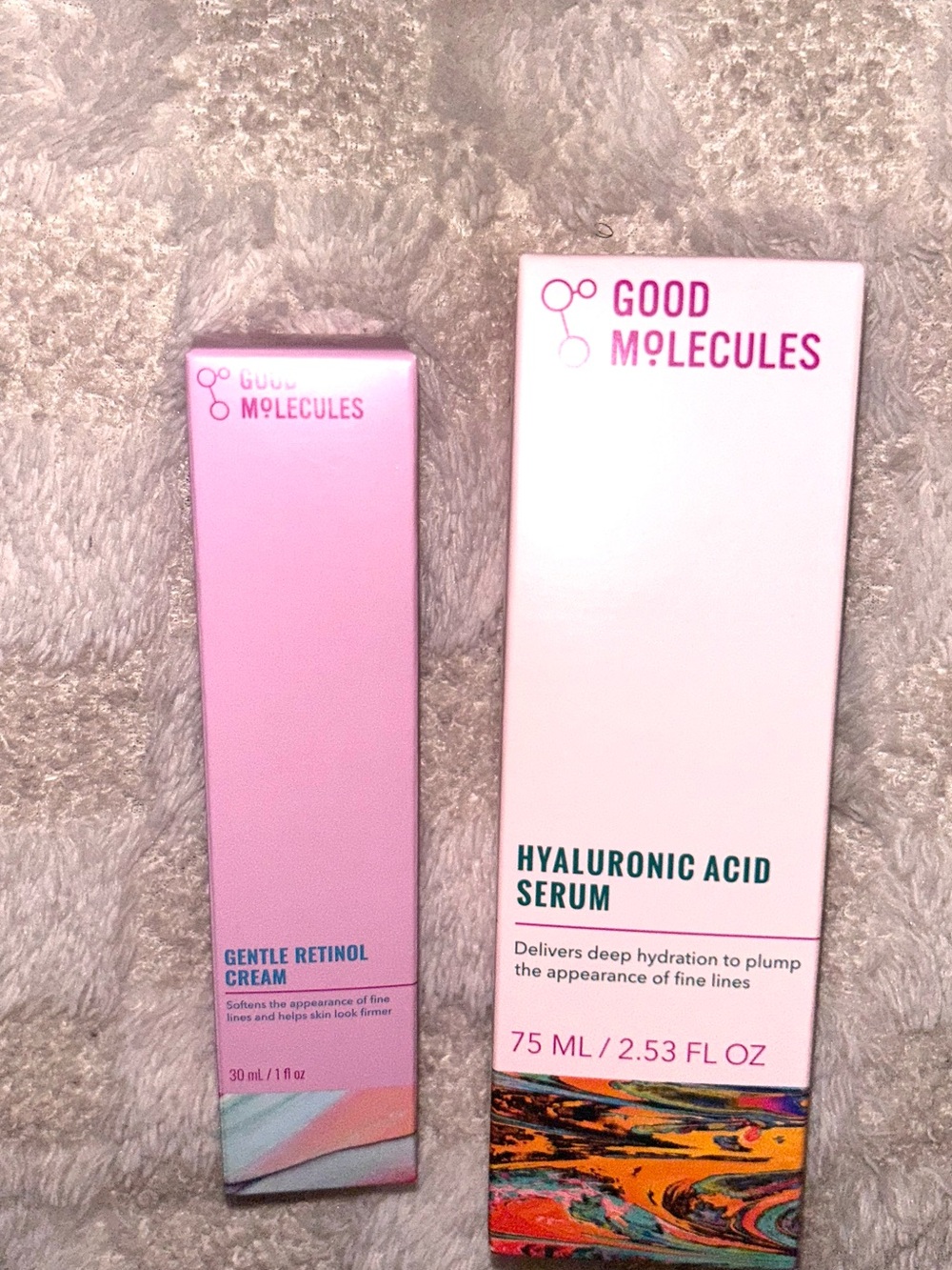 Good Molecules Hyaluronic Acid Serum & Gentle Retinol Cream